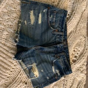Abercrombie and Fitch low rise cut offs shorts.